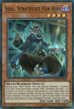 Seal, Strategist Fur Hire - DASA - Super Rare