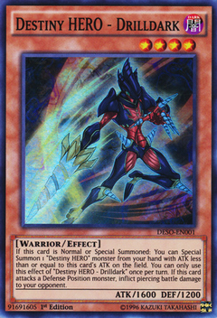 Destiny HERO - Drilldark - DESO - Super Rare