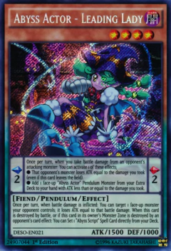 Abyss Actor - Leading Lady - DESO - Secret Rare