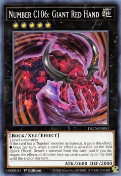 Number C106: Giant Red Hand - DLCS - Common