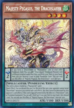Majesty Pegasus, the Dracoslayer - MP23 - Prismatic Secret Rare
