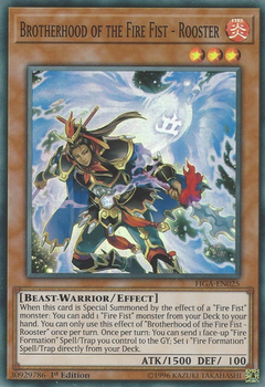 Brotherhood of the Fire Fist - Rooster - FIGA - Super Rare