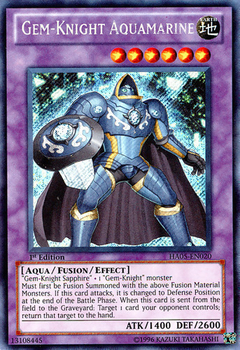 Gem-Knight Aquamarine - HA05 - Secret Rare