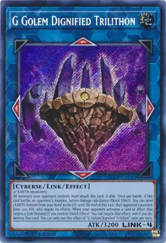 G Golem Dignified Trilithon - BLCR - Secret Rare