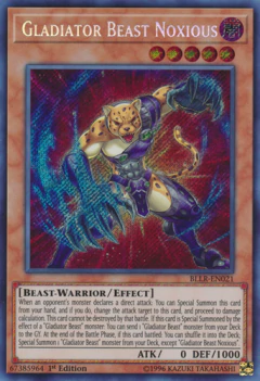 Gladiator Beast Noxious - BLLR - Secret Rare