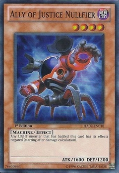 Ally of Justice Nullfier - HA02 - Super Rare