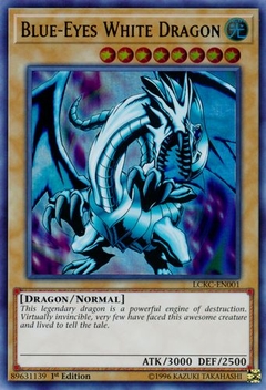Blue-Eyes White Dragon (Art 1) - LCKC - Ultra Rare