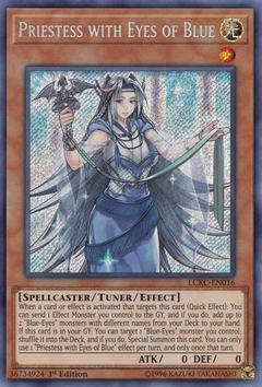 Priestess with Eyes of Blue - LCKC - Secret Rare