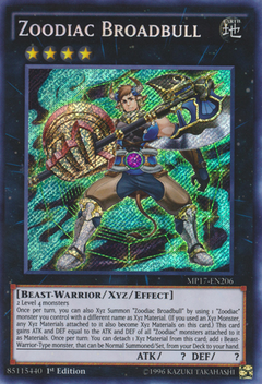 Zoodiac Broadbull - MP17 - Secret Rare