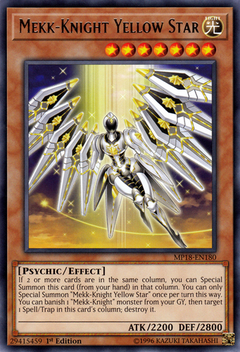 Mekk-Knight Yellow Star - MP18 - Rare