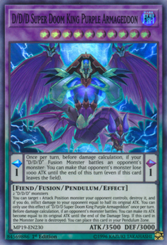 D/D/D Super Doom King Purple Armageddon - MP19 - Super Rare