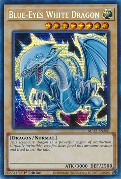 Blue-Eyes White Dragon (Art 8) - MP22 - Secret Rare