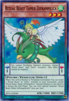 Ritual Beast Tamer Zeframpilica - PEVO - Super Rare