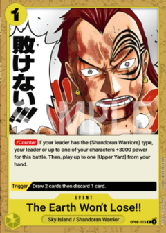 The Earth Will Not Lose! - OP08-115 - R