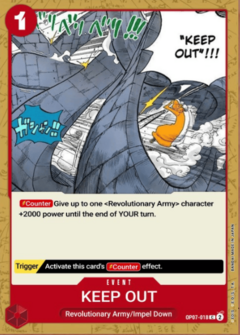 KEEP OUT - OP07-018 - C