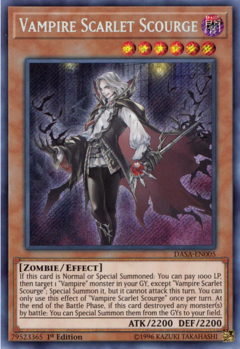 Vampire Scarlet Scourge - DASA - Secret Rare