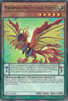 Performapal Odd-Eyes Light Phoenix - SHVI - Rare