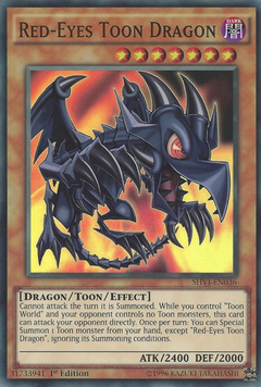 Red-Eyes Toon Dragon (dañada) - SHVI - Super Rare