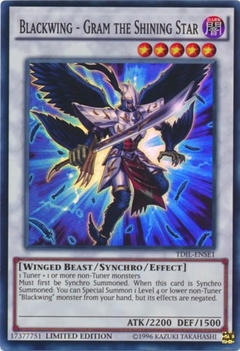 Blackwing - Gram the Shining Star - TDIL - Super Rare