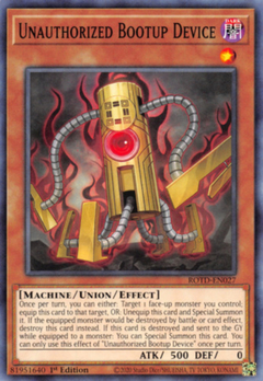 Unauthorized Bootup Device - ROTD - Common