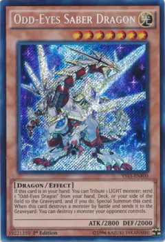 Odd-Eyes Saber Dragon - YS15 - Secret Rare