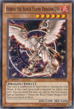 Horus the Black Flame Dragon LV6 - YSKR - Common