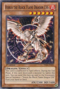 Horus the Black Flame Dragon LV6 - YSKR - Common