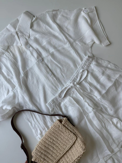 Conjunto/Saída de praia - Branco na internet