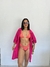 Biquíni cortininha onça - Rosa - Melinna