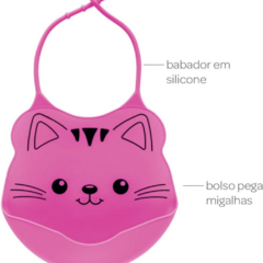 BABADOR ROSA SILICONE C/ PEGA MIGALHA - BUBA - comprar online