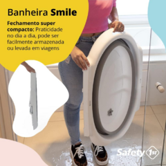 BANHEIRA SMILE GREY - SAFETY 1ST - BabyBee Store