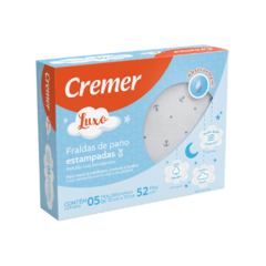 FRALDAS DE PANO ESTAMPADAS LUXO CREMER na internet