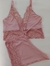 Baby Doll de renda sensual estilo cropped com regulagem short doll em microfibra moda sensual em santa luzia entrega rápida e discreta!