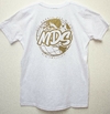 REMERA BLANCA DEL MUNDO DORADA (EDICION LIMITADA)