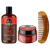 Kit Shampoo 230ml Pasta Barba Negra Pente Curvo Don Alcides
