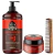 Kit Shampoo 1000ml Pasta Barba Negra Pente Duplo Don Alcides