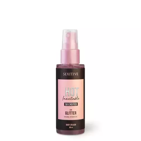 Body Splash Hot Inevitable So Excited con glitter - 60ml