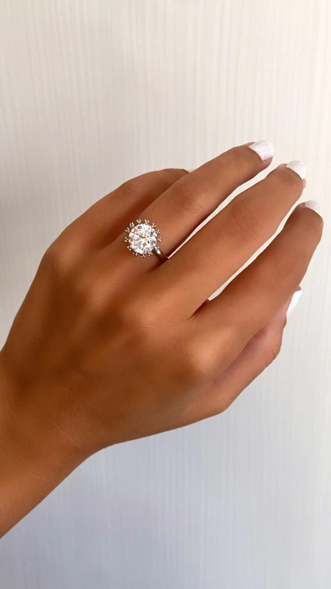 Anel chuveirinho prata