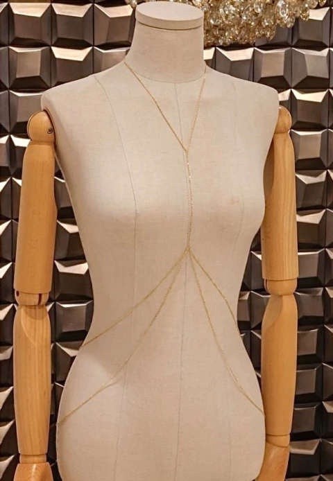 Body Chain duplo dourado