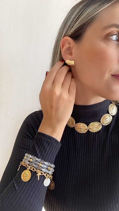 Colar boho vibes dourado - comprar online