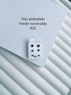 Trios Zirconia Embutidos Verde Kit 10 ( ALTO ATACADO )