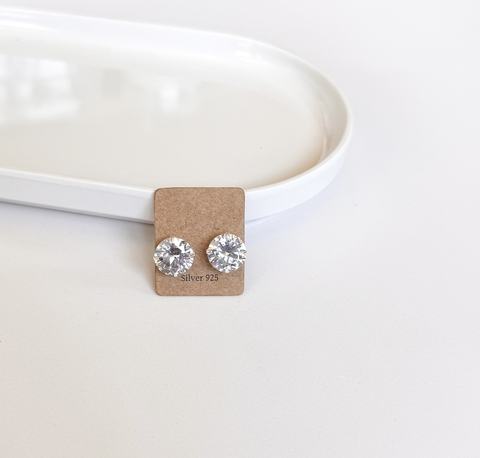 Brinco Zirconia Redonda 12 MM Kit 12