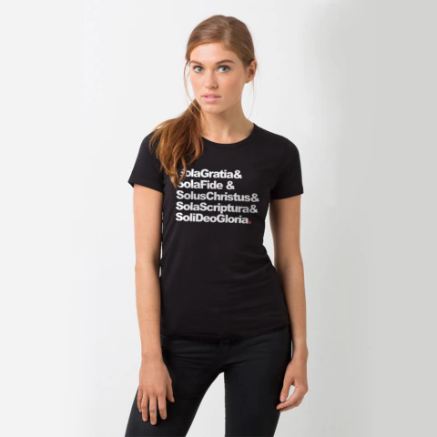 Cinco Solas Preta - Baby Look