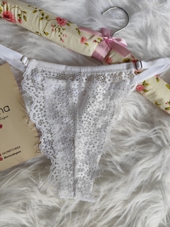 calcinha branca em renda - comprar online