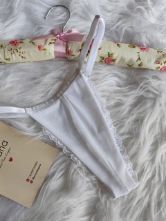 calcinha branca em renda - comprar online