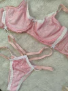 Conjunto amarelo rosa claro