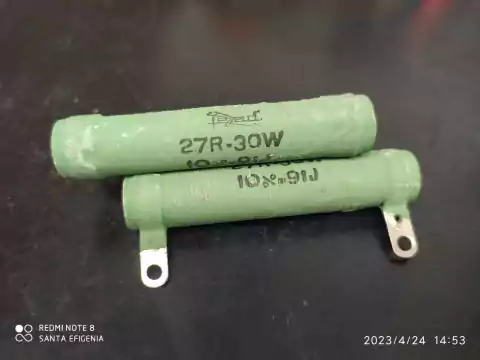 Resistor 27r 30w 10% Tubolar Fixo 72mm Fead