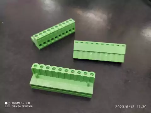 Conector Akz 5,08mm 10 Vias Femea Metaltex