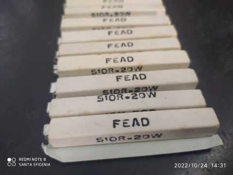 Resistor de Porcelana 510r 20w 10% Slim