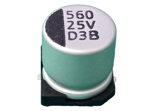 Capacitor Eletrolitico 560uf/25v Smd 105° 10x10,5mm Capxon